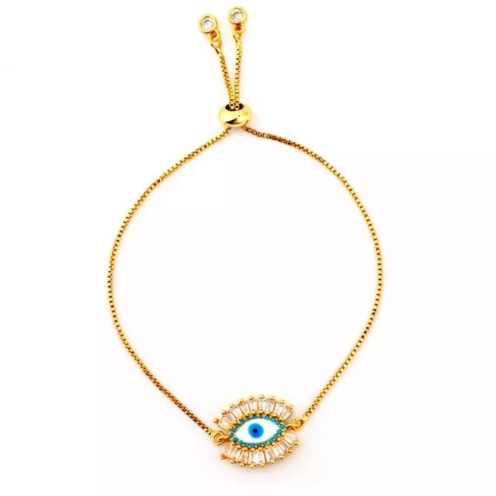💥Gold Plated Evil Eye Bracelet